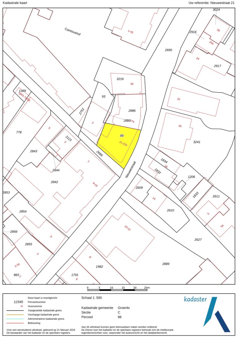 Plattegrond 23 - Nieuwestraat 21